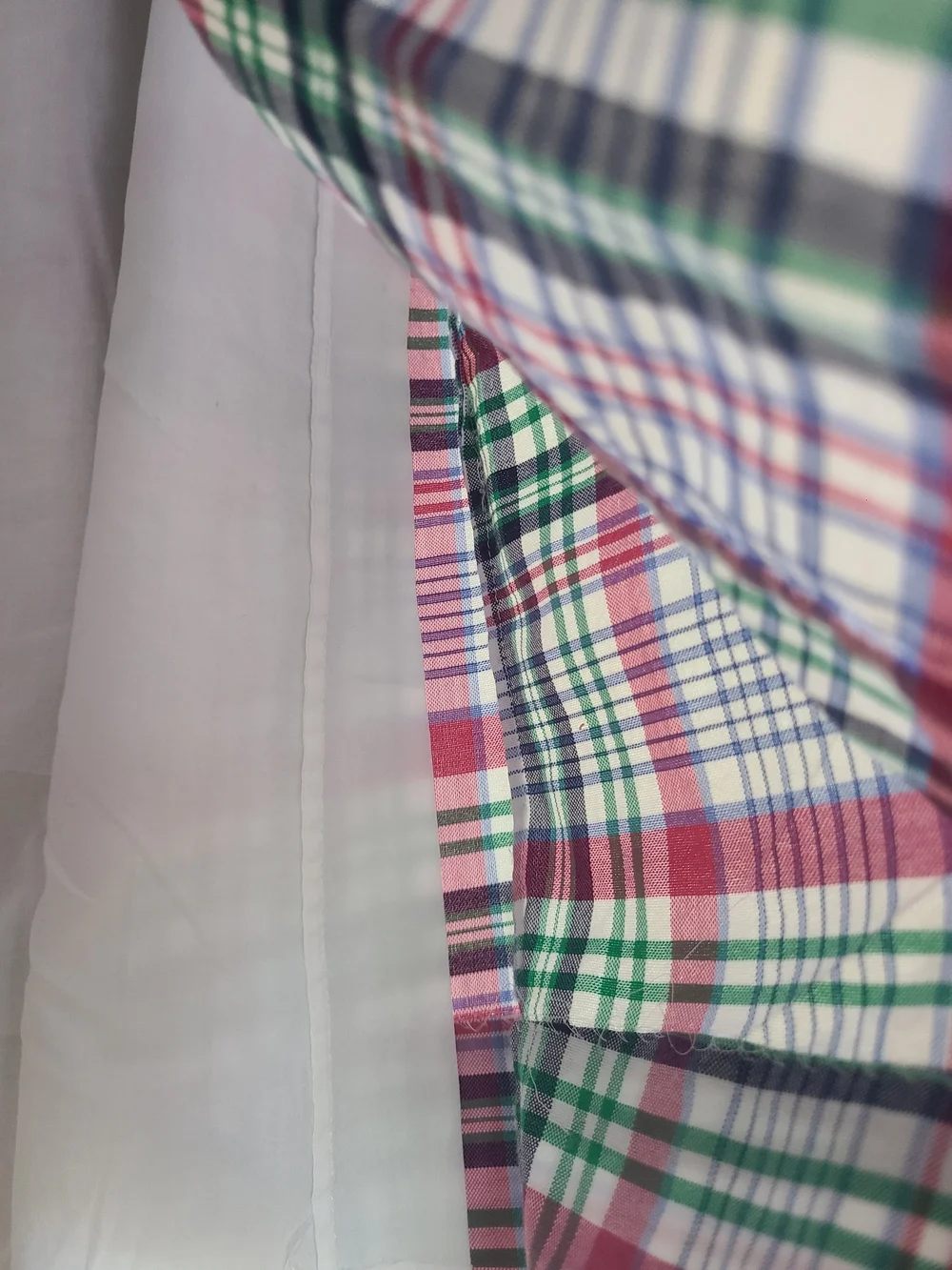 Ralph Lauren Pink & Green Plaid Ruffle Strap Dress